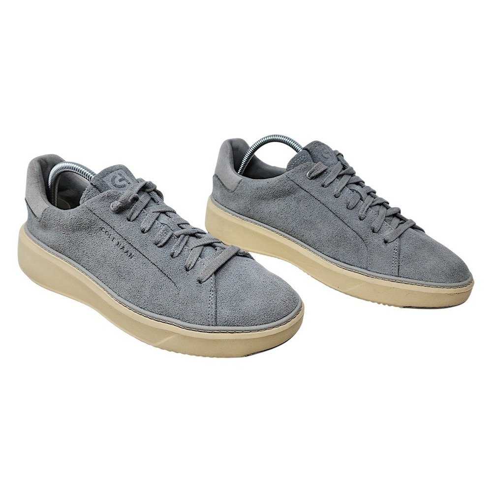 Cole Haan GrandPro 360 Topspin 8W Mens Grey Suede Low Top Sneakers C36116‎ Wide